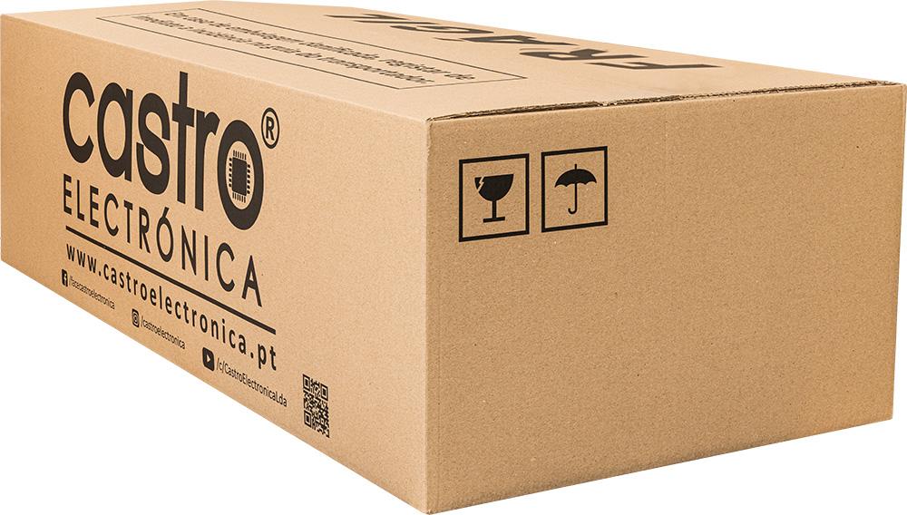 Caixa Cartão Canelado Castro Electrónica (Tamanho L) - 80 x 40 x 25 cm