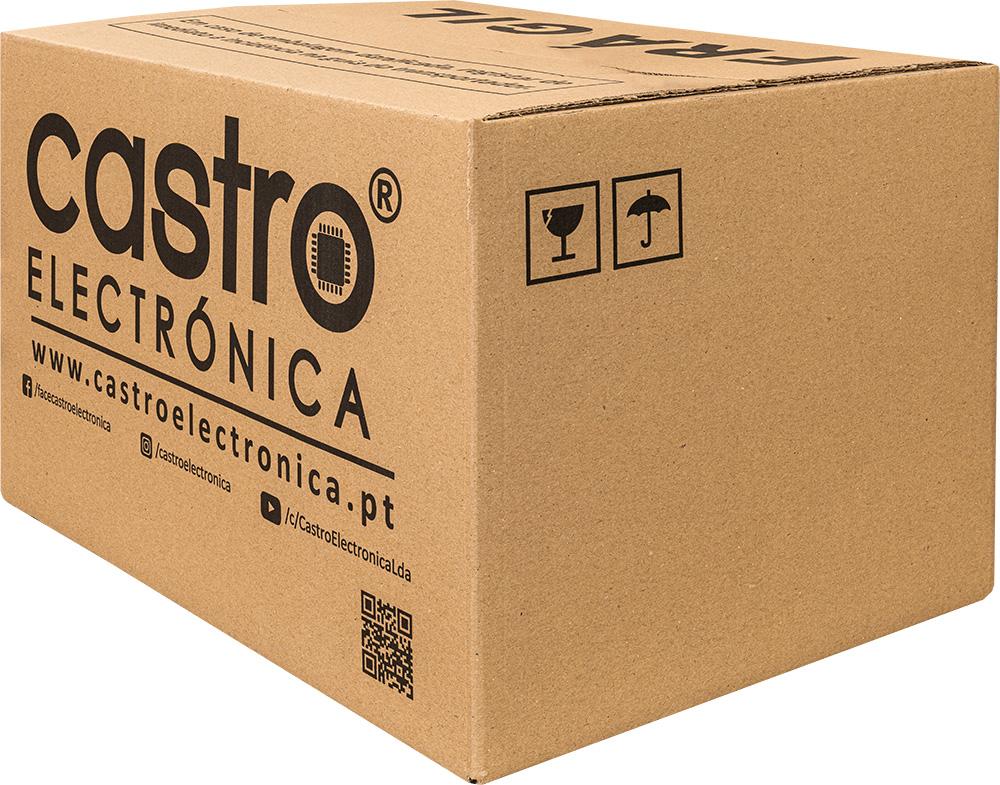Caixa Cartão Canelado Castro Electrónica (Tamanho M) - 40 x 30 x 25 cm
