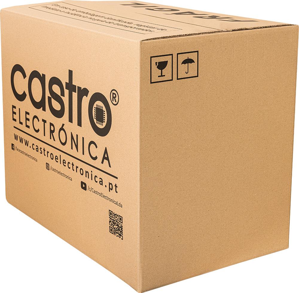 Caixa Cartão Canelado Castro Electrónica (Tamanho XL) - 60 x 40 x 50 cm