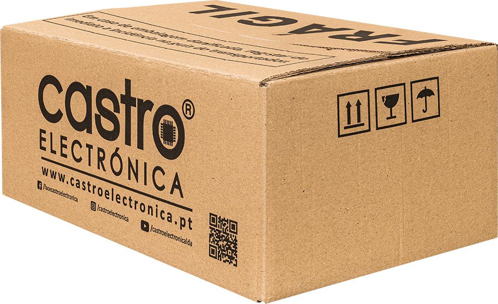 Caixa Cartão Canelado Castro Electrónica (Tamanho XS) - 30 x 20 x 13 cm