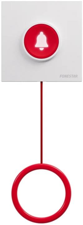 Interruptor de Chamada com Puxador p/ Kit de Alarme WC p/ Pessoas com Mobilidade Reduzida - FONESTAR