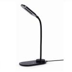 Candeeiro Lâmpada de Mesa Gembird com Carregamento Wireless Preto — Recondicionado