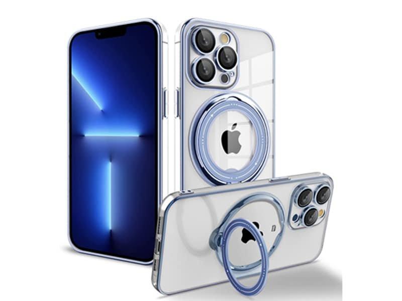 Capa Magsafe Suporte Iphone 12 Pro Azul