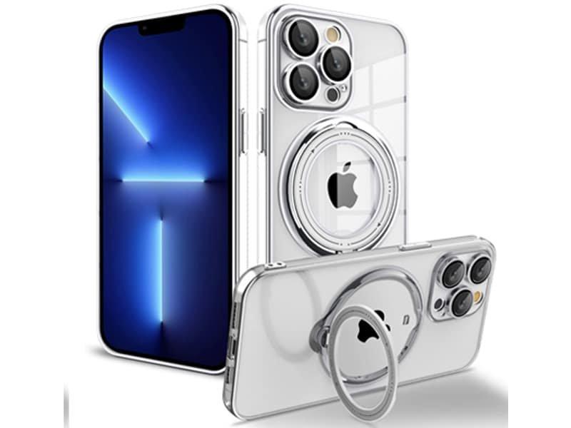 Capa Magsafe Suporte Iphone 14 Prateado