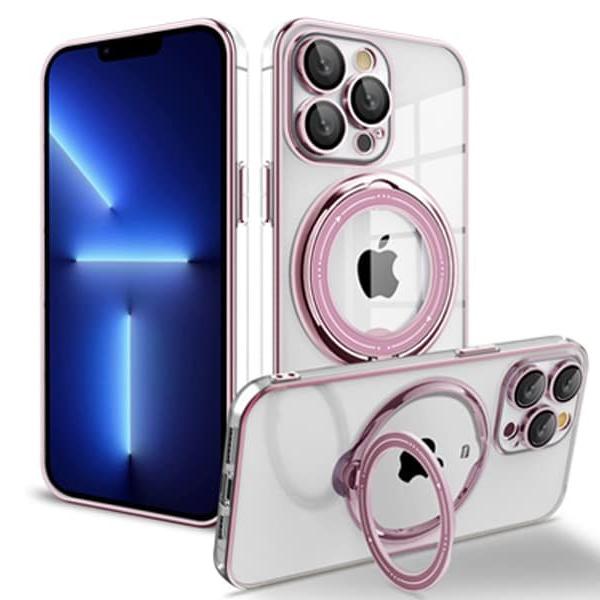 Capa Magsafe Suporte Iphone 12 Pro Rosa