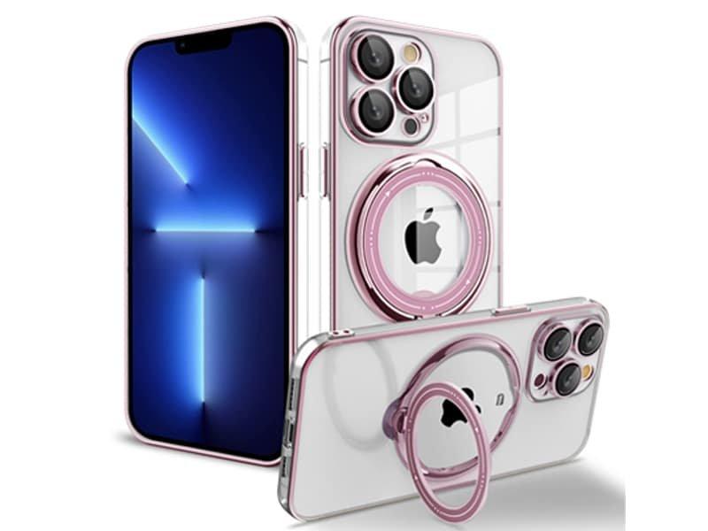 Capa Magsafe Suporte Iphone 14 Pro Max Rosa