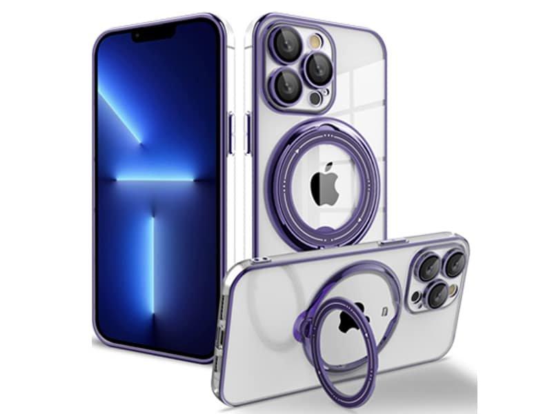 Capa Magsafe Suporte Iphone 11 Roxo