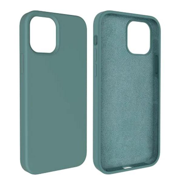 Capa Silicone Square Premium iPhone 15 Pro max Verde Agua