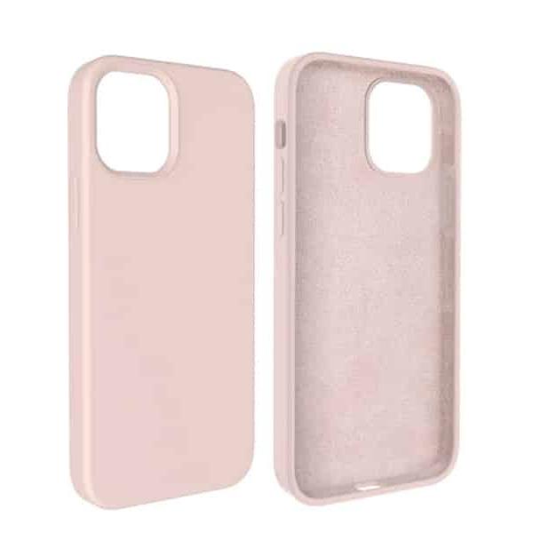 Capa Silicone Square Premium iPhone 15 Pro max Rosa