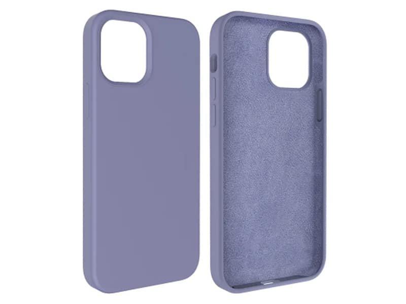 Capa Silicone Square Premium iPhone 15 Plus Roxo