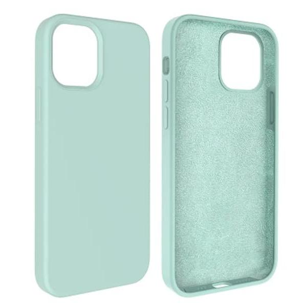 Capa Silicone Square Premium iPhone 15 Plus Azul