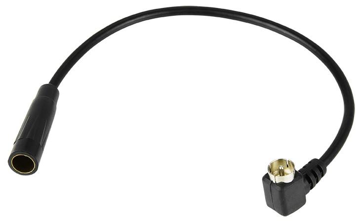 Cabo Adaptador Antena Auto - Radio DIN Fêmea - ISO Macho (26cm)