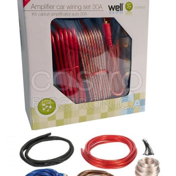 Kit de Instalação de Amplificador p/ Auto - Rádio - WELL