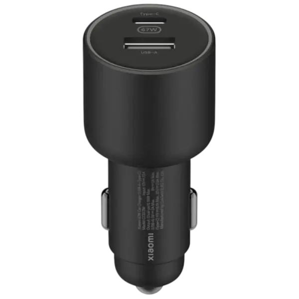 Carregador de Isqueiro Duplo 67W (USB - A/USB - C) - XIAOMI