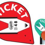 Placa PVC Indicador de TICKET p/ Expedidor Senhas
