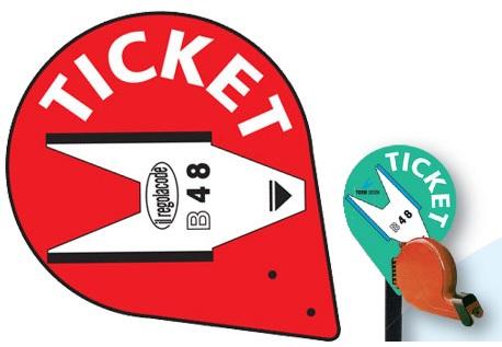 Placa PVC Indicador de TICKET p/ Expedidor Senhas