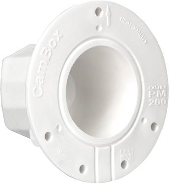 Suporte c/ Dupla Âncora p/ Teto (Branco) - CAMBOX