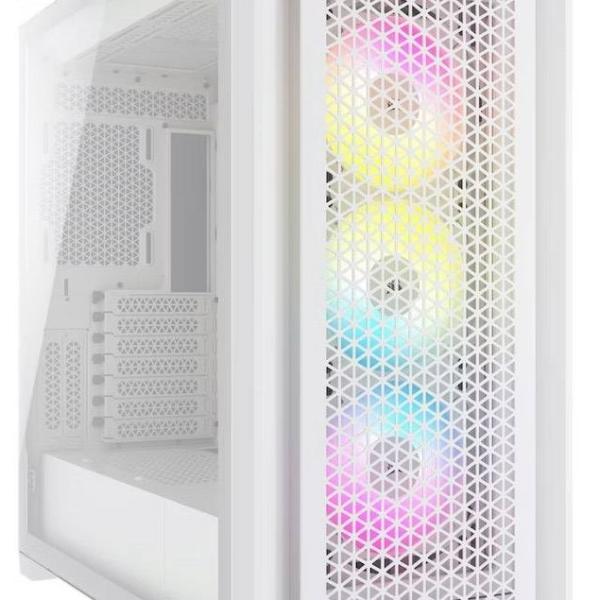 Caixa ATX iCue 5000D Airflow RGB Vidro Temperado (Branco) - CORSAIR