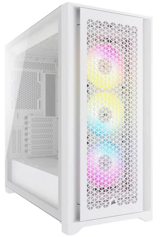 Caixa ATX iCue 5000D Airflow RGB Vidro Temperado (Branco) - CORSAIR
