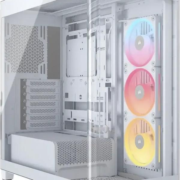 Caixa Extended - ATX Frame 4500X LX - R Link RGB Tempered Glass (Branco) - CORSAIR