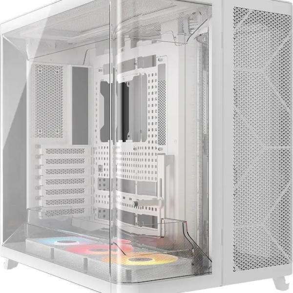 Caixa Extended - ATX AIR 5400 RS - R ARGB Tempered Glass (Branco) - CORSAIR