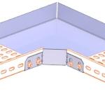 Curva Plana 90º p/ Caminho Cabos Sendzimir (200 x 60 mm)