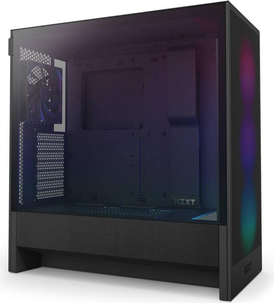 Caixa ATX H5 Flow RGB (2024) Vidro Temperado (Preto) - NZXT