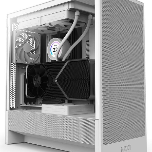 Caixa ATX H5 Flow (2024) Vidro Temperado (Branco) - NZXT