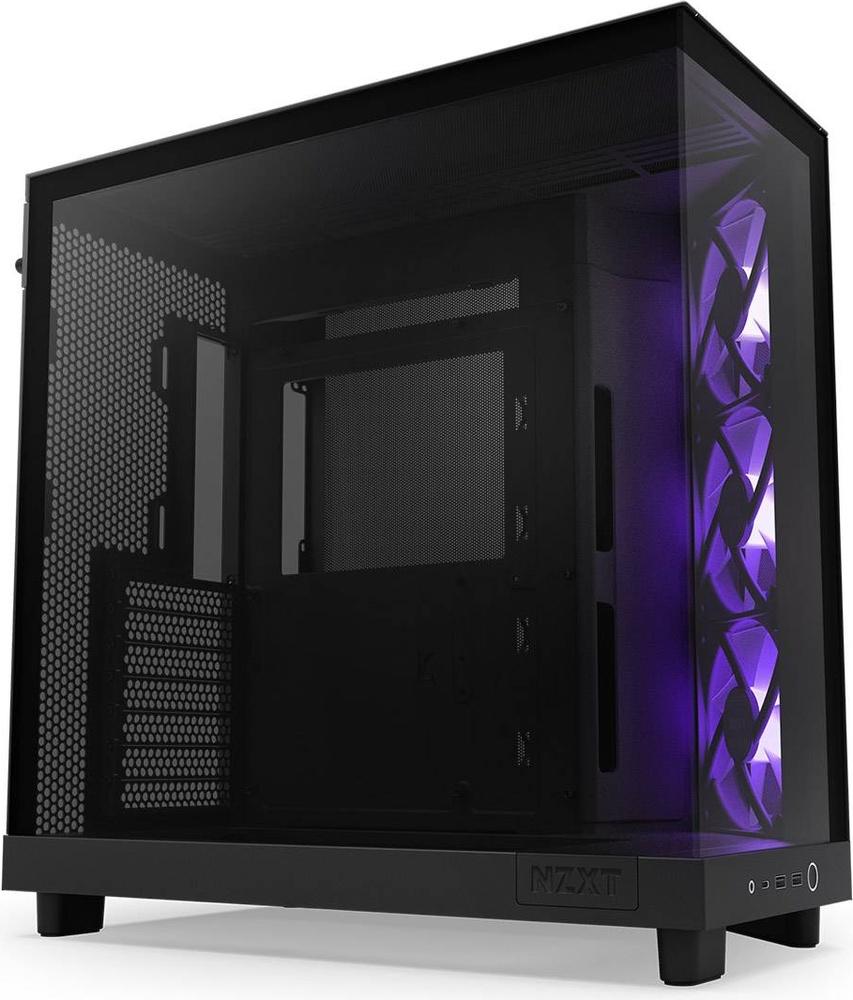 Caixa ATX H6 Flow RGB Vidro Temperado (Preto) - NZXT