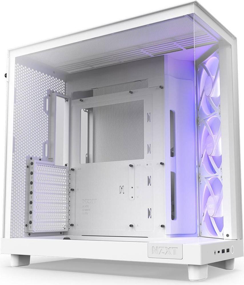 Caixa ATX H6 Flow RGB Vidro Temperado (Branco) - NZXT