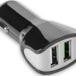 Carregador de Automóvel 2xUSB - A 17W (Preto) - CELLY