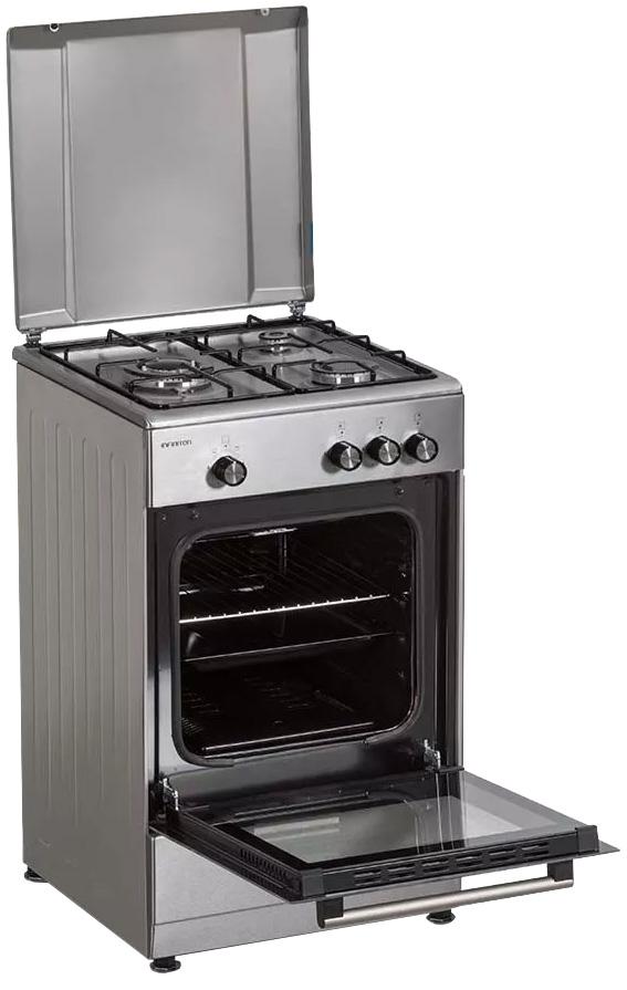 Fogão a Gás 3 Bocas + Forno 43L (Inox) - INFINITON
