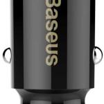 Carregador de Isqueiro Grain Car Charger 3.1A Dual USB - A (Preto) - BASEUS