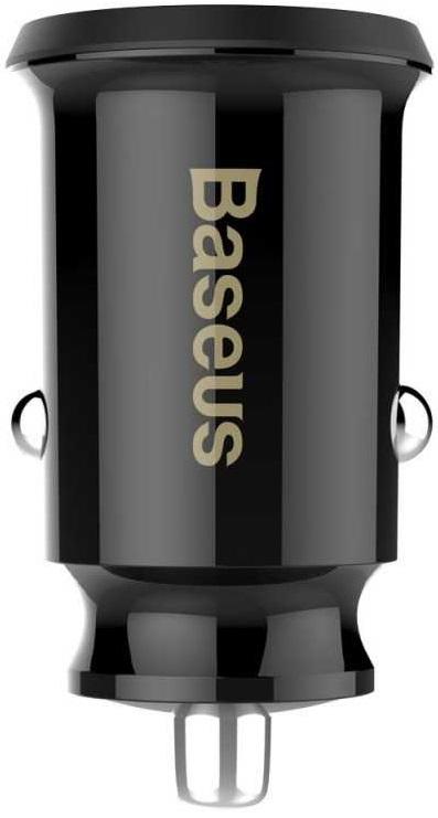 Carregador de Isqueiro Grain Car Charger 3.1A Dual USB - A (Preto) - BASEUS