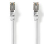 Cabo de Rede RJ45 CAT8.1 S/FTP Branco (25cm) - NEDIS