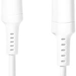 Cabo USB - C Macho - Cabo Lightning Macho Branco (1 m) - NEDIS