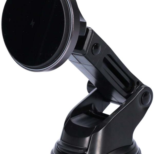 Suporte de Smartphone Magnético c/ Carregamento s/ Fios 15W (Preto) - NEDIS