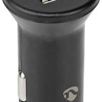 Carregador de Isqueiro Duplo USB 24W (Preto) - NEDIS