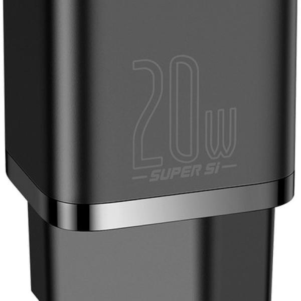 Carregador 20W USB - C (Preto) - BASEUS