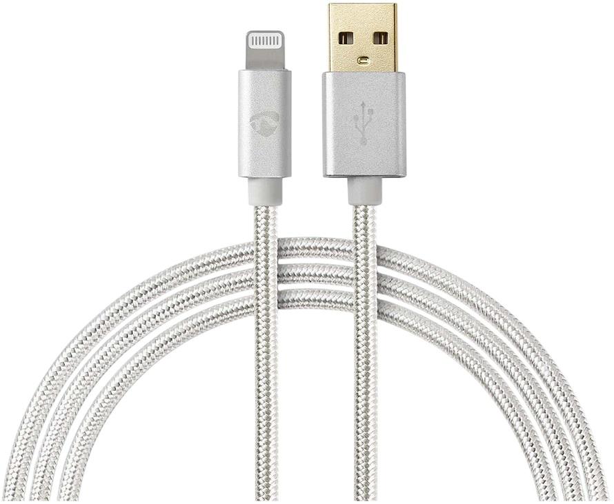 Cabo USB - A Macho - Lightning Macho Branco (1 metro) - NEDIS