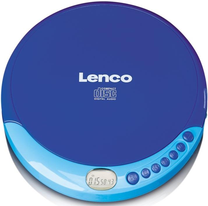 Leitor de CD - R/RW Portátil CD 011 (Azul) - LENCO