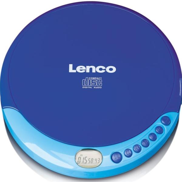 Leitor de CD - R/RW Portátil CD 011 (Azul) - LENCO