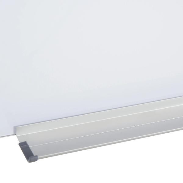 Placa de vidro com bandeja Inclui 4 marcadores e borracha 90x60x0,45 cm Branco