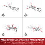 Árvore de Natal Artificial 180cm Ignífugo com 624 Ramos 48 Decorações Folhas de PVC e Suporte Metálico Verde