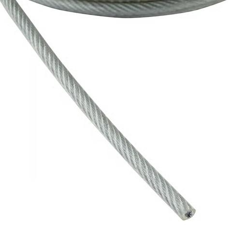 Cabo Aço Revestido PVC 3/5mm (metro)