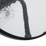 Conjunto de Mesa e 2 Cadeiras Cadeira Dobrável Encosto Reclináveis a 4 Níveis Armação de Aço Marrom