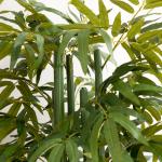 Planta Artificial Bambu Artificial para Interiores e Exteriores Decoração de Sala de Estar Escritório Ø17x180 cm Verde