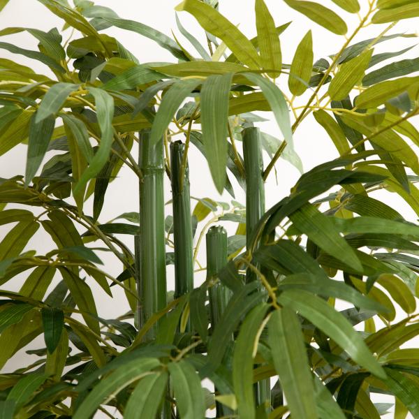 Planta Artificial Bambu Artificial para Interiores e Exteriores Decoração de Sala de Estar Escritório Ø17x180 cm Verde