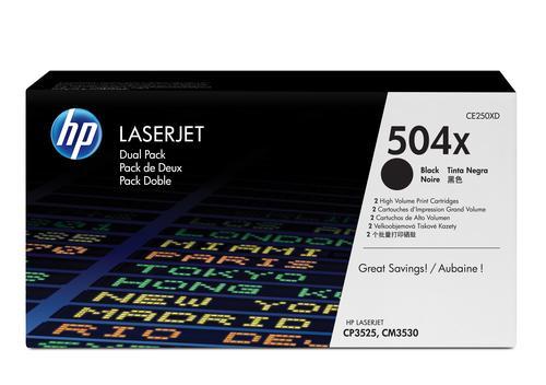 HP 504X Laser cartridge 21000páginas Preto