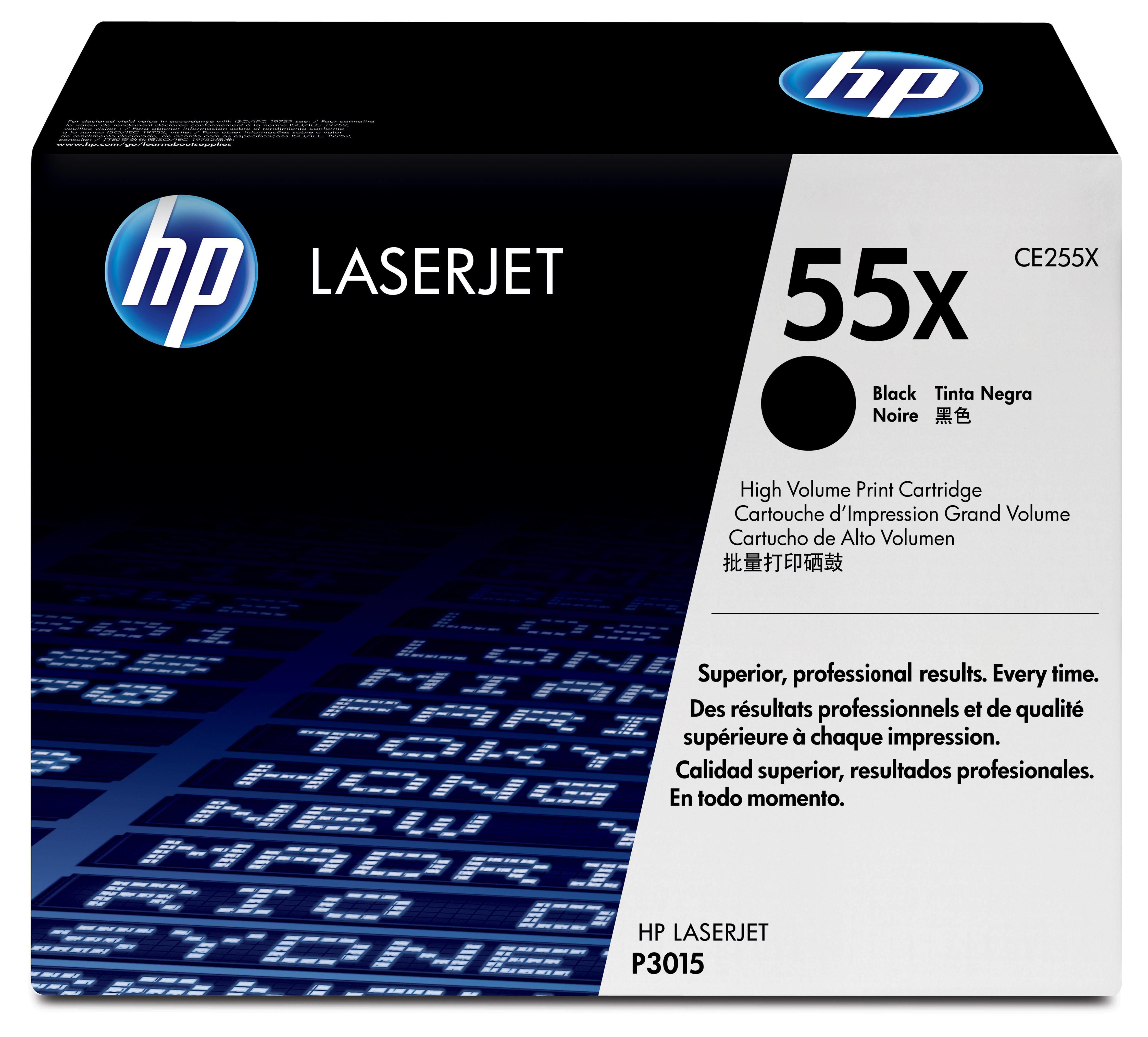 HP CE255X Laser cartridge 12500páginas Preto tóner e tinteiro a laser